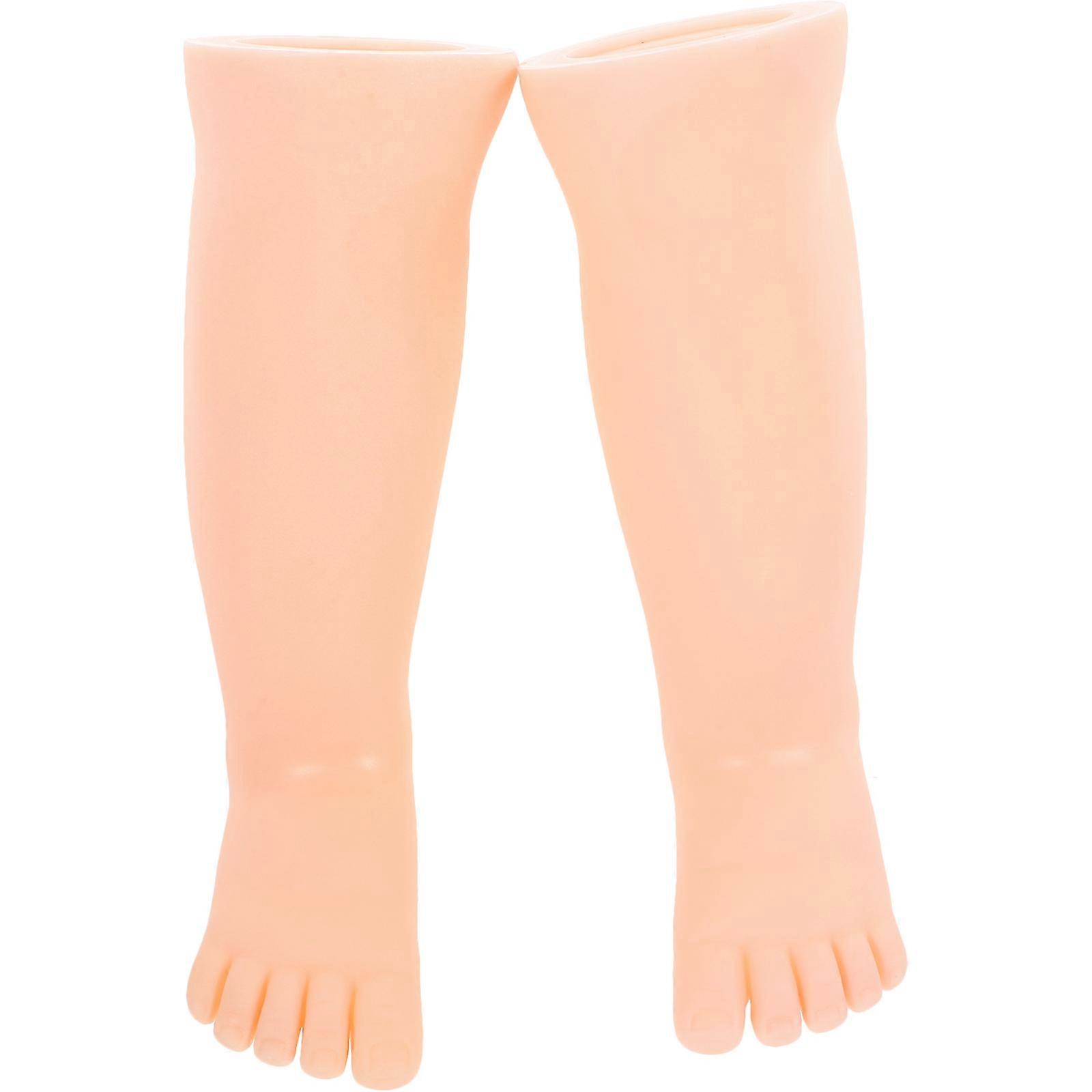 Thickened Plastic Foot Mannequin for Socks and Shoes Display – Seamless Design for Retail and Shoe Shop Use