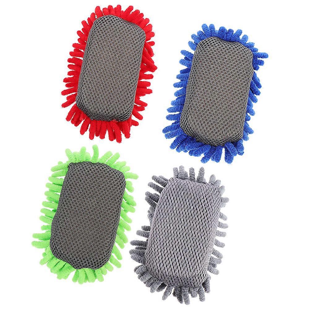 4pcs Lightweight Chenille Dry Erasers for Whiteboards – Portable Office & Classroom Cleaning Tools