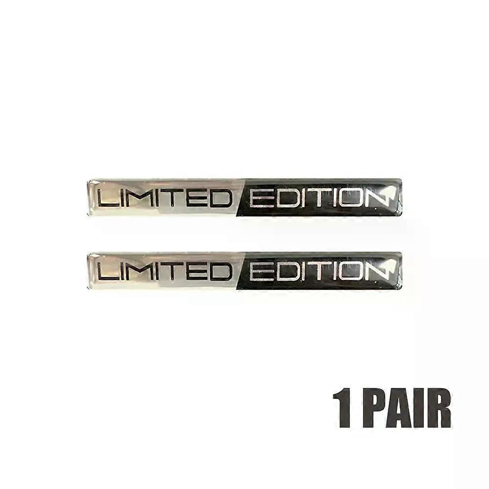 1 Pair 3D Car Stickers Emblem Limited Edition Styling Badge Decal Sticker Auto Door Bumper Trunk Body Side Decor Accessories
