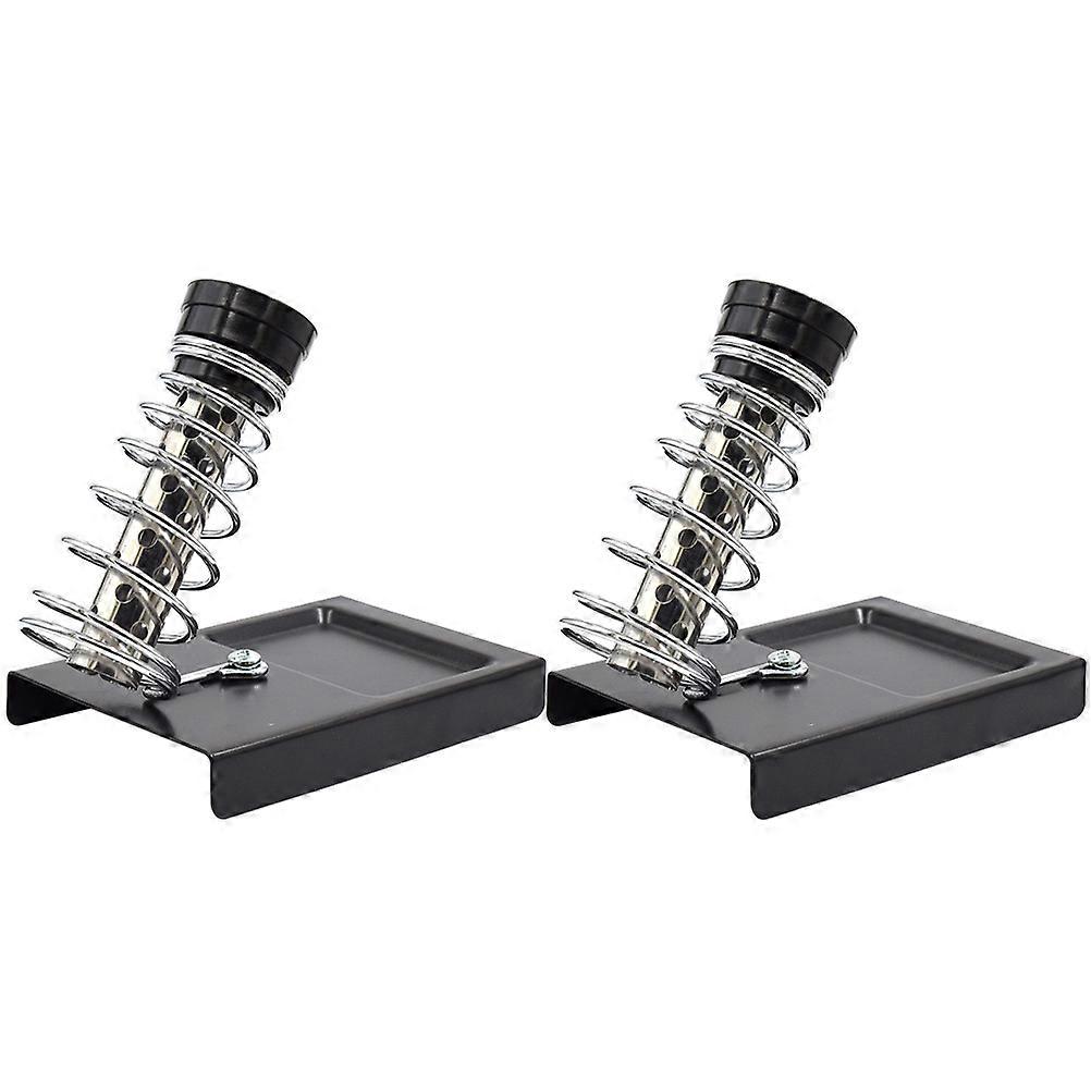 Soldering Iron Rectangle Stand Solder Support Station Ensures Work Efficiency Square Shape 2Pcs