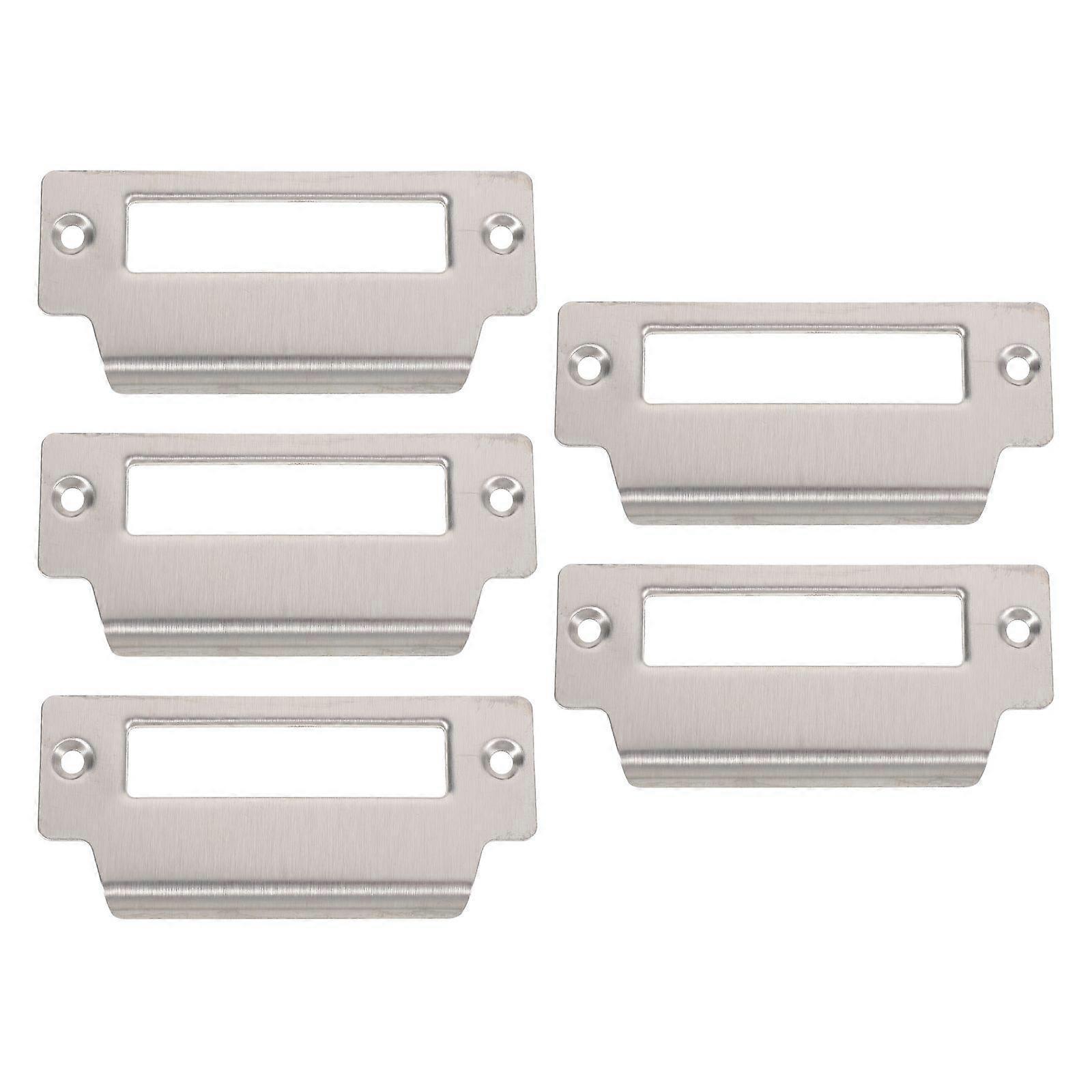 Door Security Strike Plate Reinforcement Home Security Silver 10.00X4.50X0.10CM Increased Security 5Set