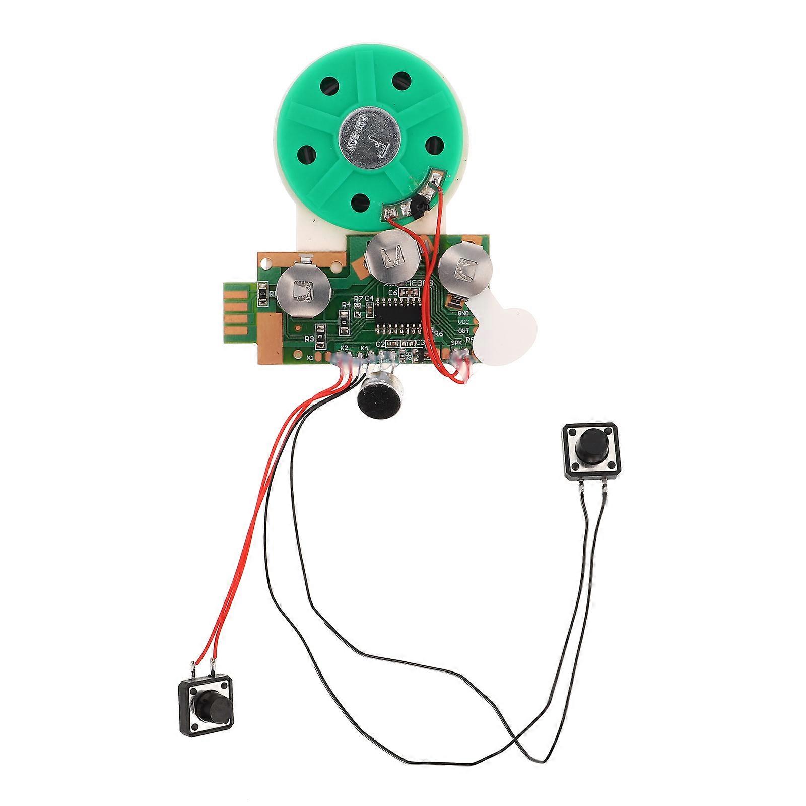Diy Device Voice Player For Birthday And Christmas Cards 1Set Rectangle Shape