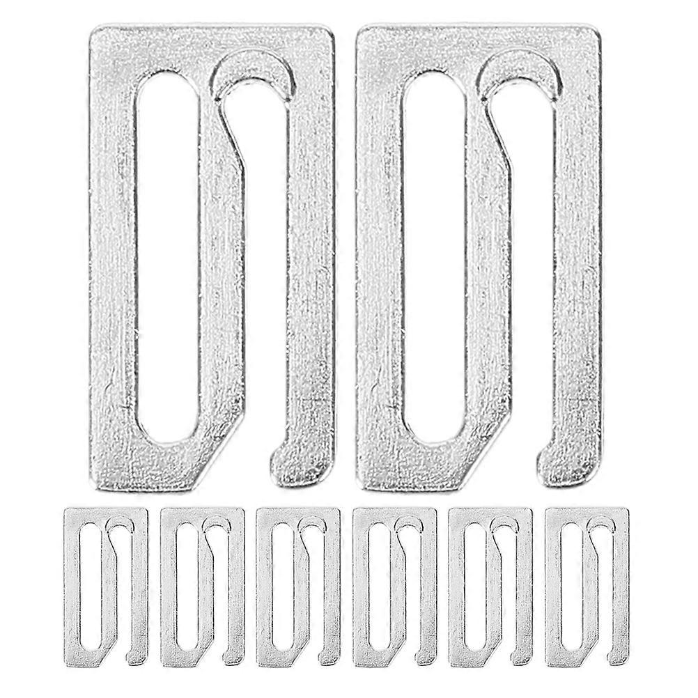 Easy to Use Barber Cape Buckle Silver Color For Professional Users 8Pcs
