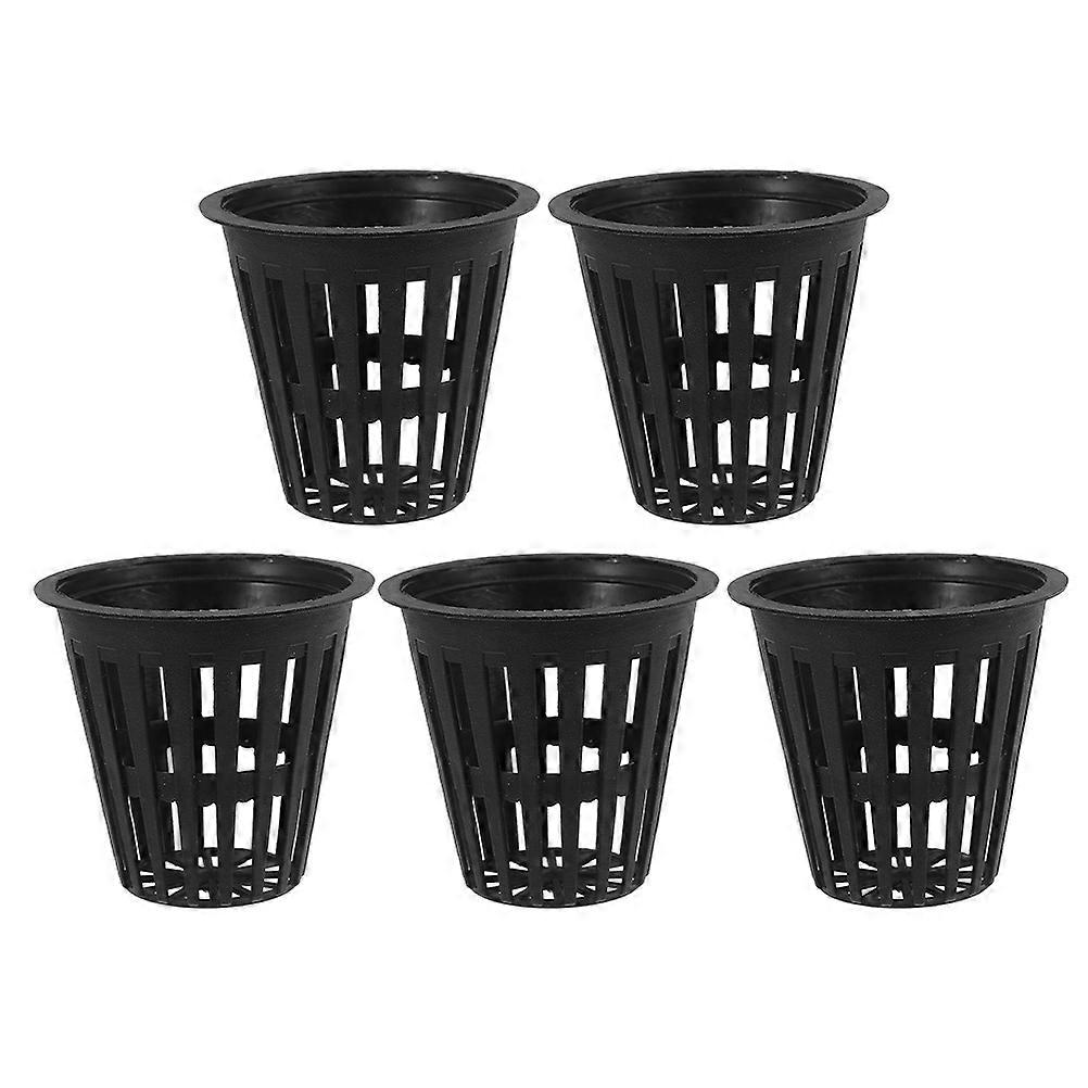 Plastic Plant Starter Baskets Even Drainage Outdoor Use Durability Stability 5Pcs