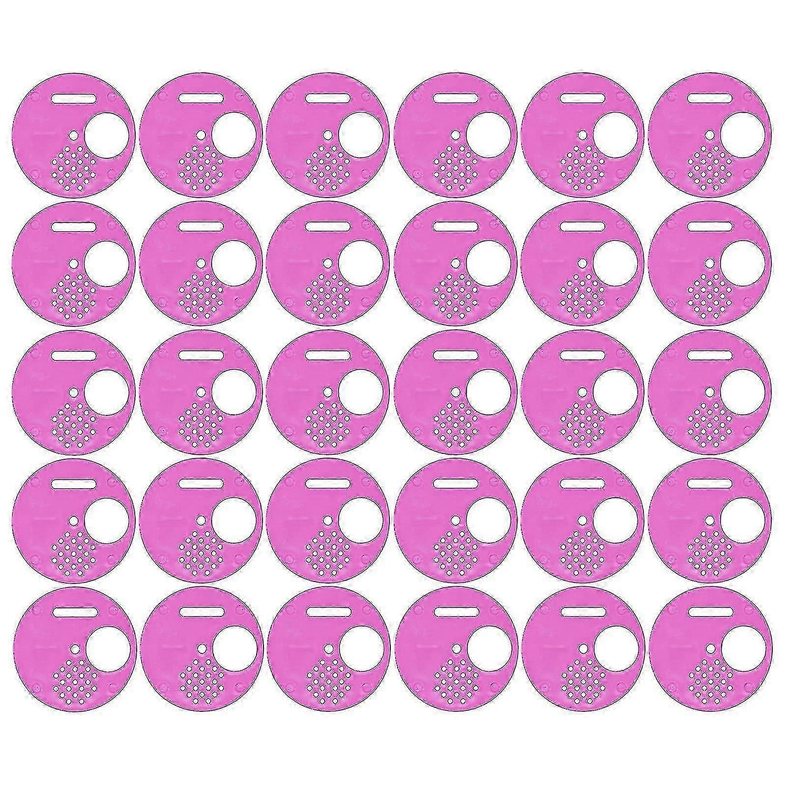 30pcs Purple Plastic Beehive Entrance Discs - Round Exit Vent Gates For Beekeeping