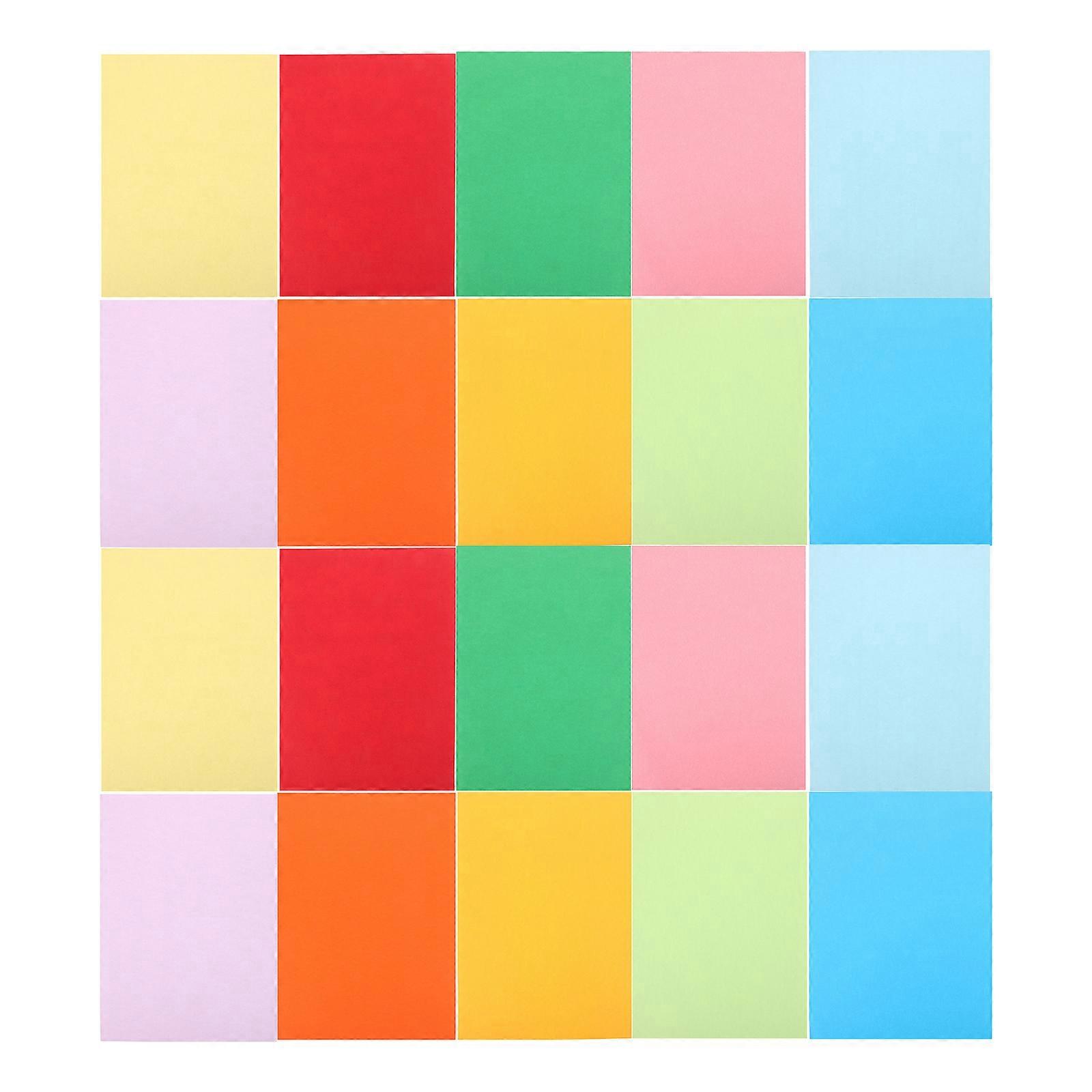 Vibrant Construction Paper 100 Sheets Cardstock for Crafts, Origami, Printing, Classroom Projects, and DIY Art Activities
