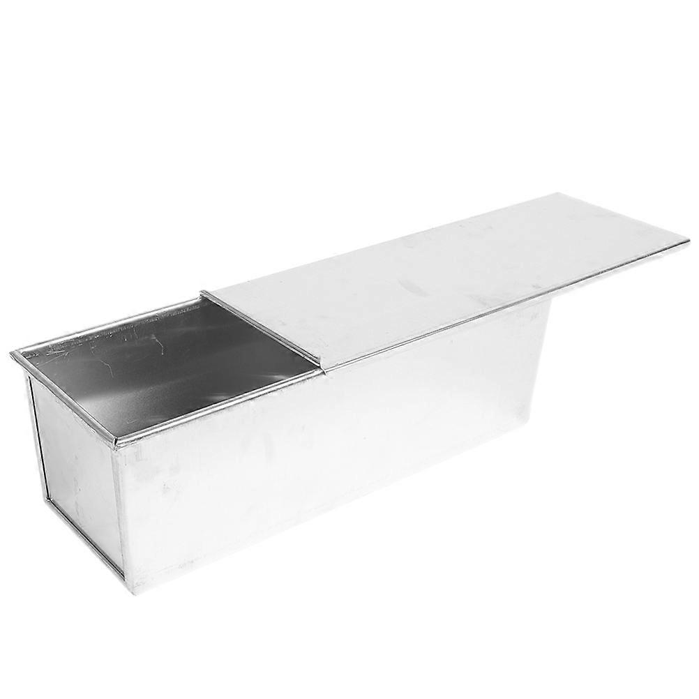 Loaf Tin Baking Bread Pan Silver Aluminium Alloy For Users Baking Tool 9.1×4.9×4.3in Lidded Baking 1Pack