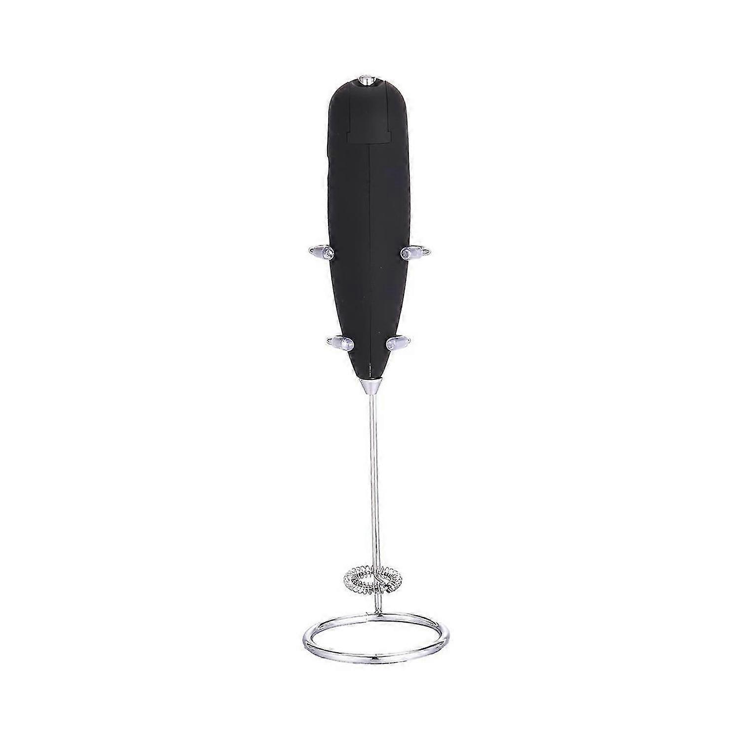 Milk Frother with Stand Handheld Whisk Drink Foamer Mini Blender Mixer for Coffee Frappe Matcha Espr