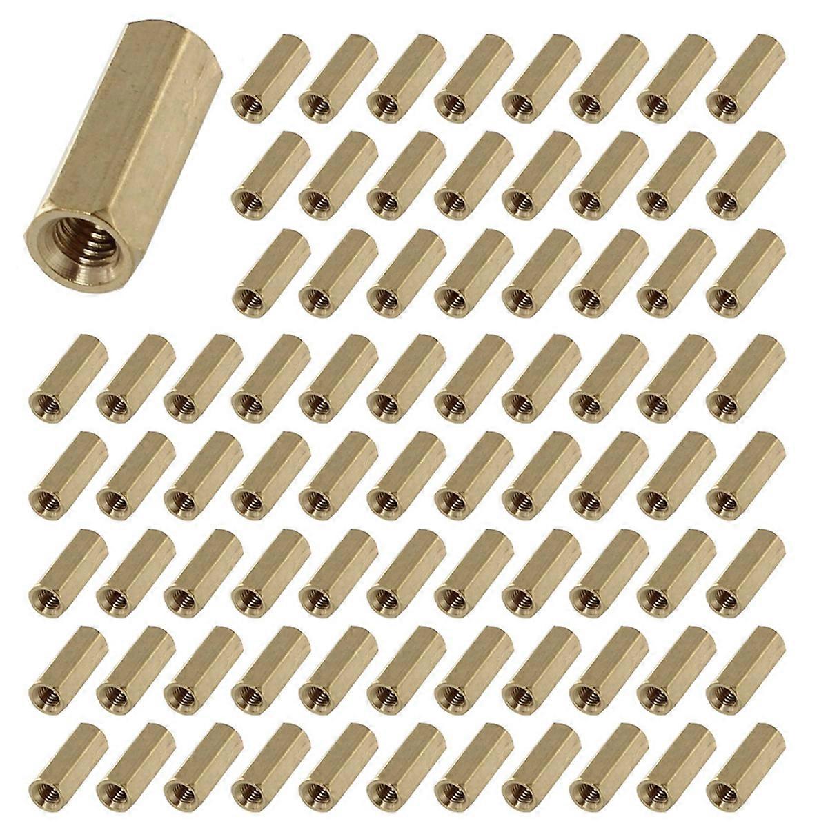 12mm Metal Hexagonal M3 Female Thread PCB Standoff Spacers 50 Pcs