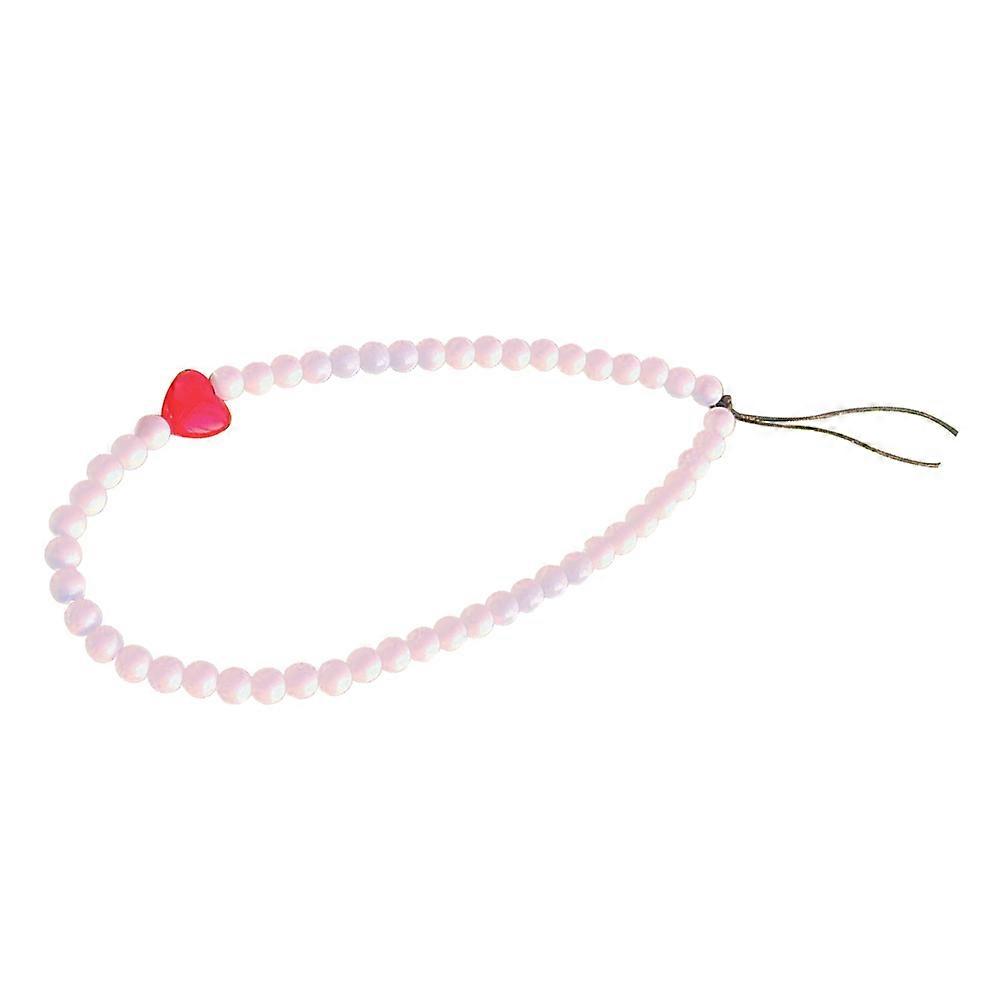 Beaded Phone Chain Cell Phone Charm Strap Decorative Easy Installation and Removal 28x0.5cm 1Set