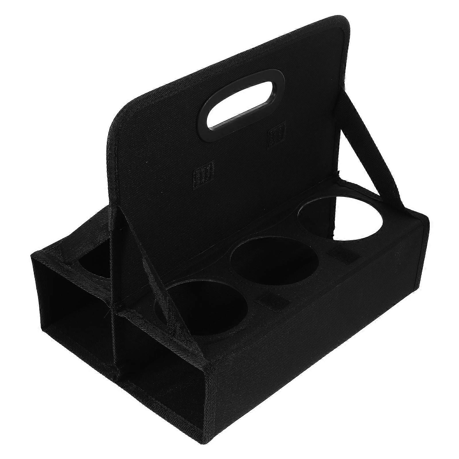 Collapsable Cup Carrier Reusable Drink Carrier Thermal Insulation Rectangular Shape For Office Home Travel 1Pack