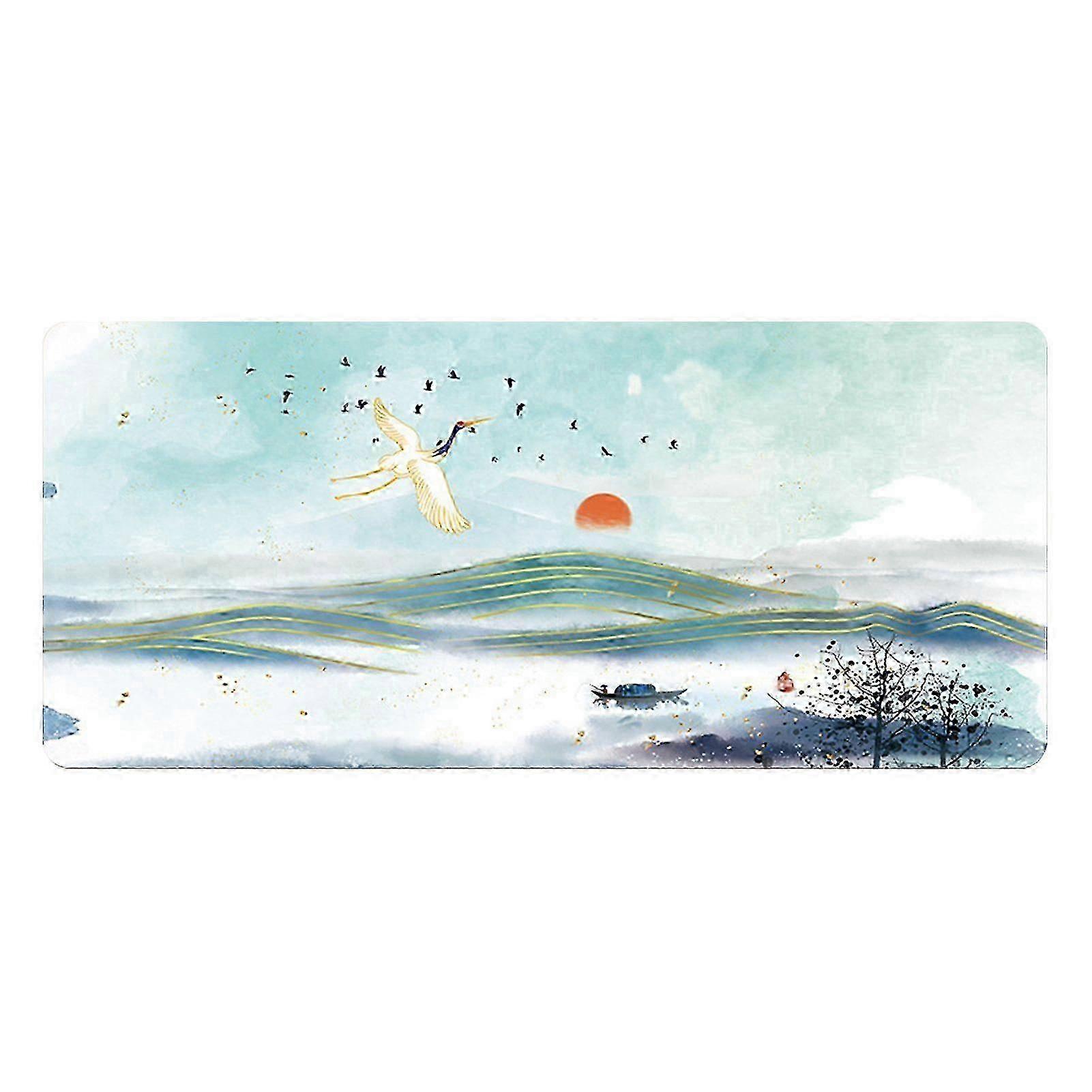 Large Gaming Mouse Pad with Anti-Slip Design, Soft Elastic Unique Pattern, Washable and Ergonomic Desk Mat
