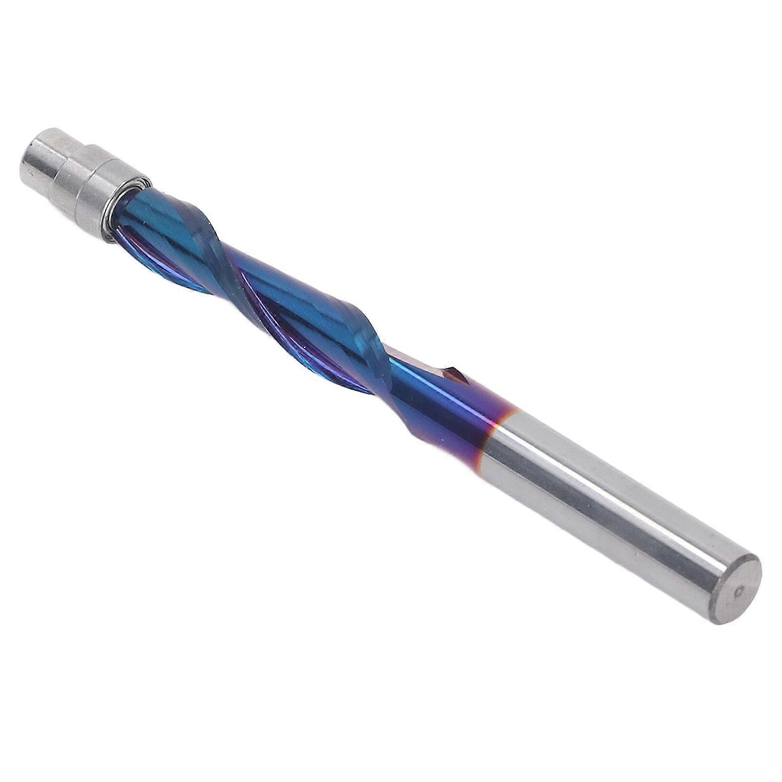 Compression Flush Trim Bit Cemented Carbide 1/4 Shank Flush Trim Router Bit with Bearing for Woodworking Furniture