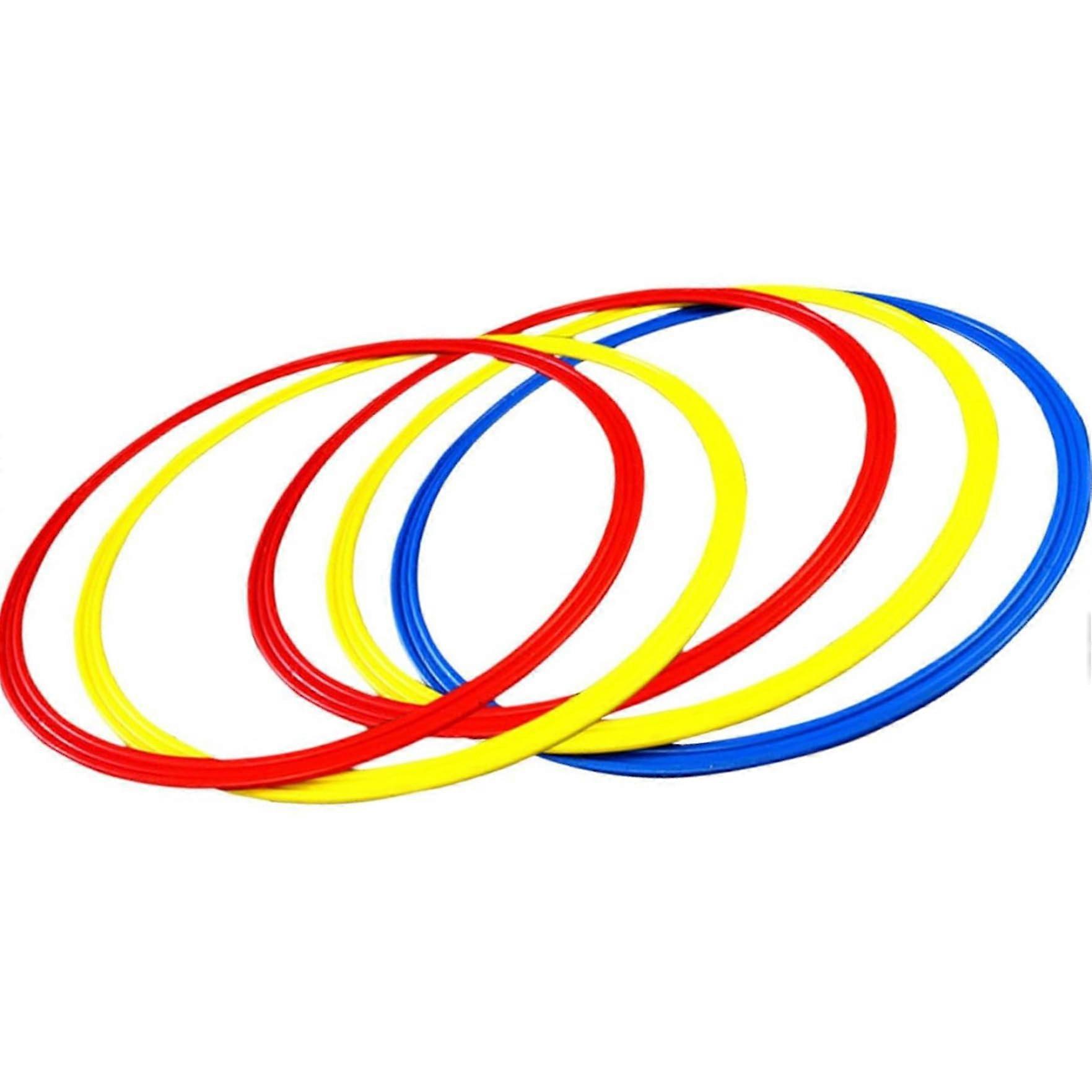 5 Pcs Training Rings, 12 Inch Plastic Exercise Hoops, Portable Fitness Circles for Trainers and Gyms, Durable Workout Equipment