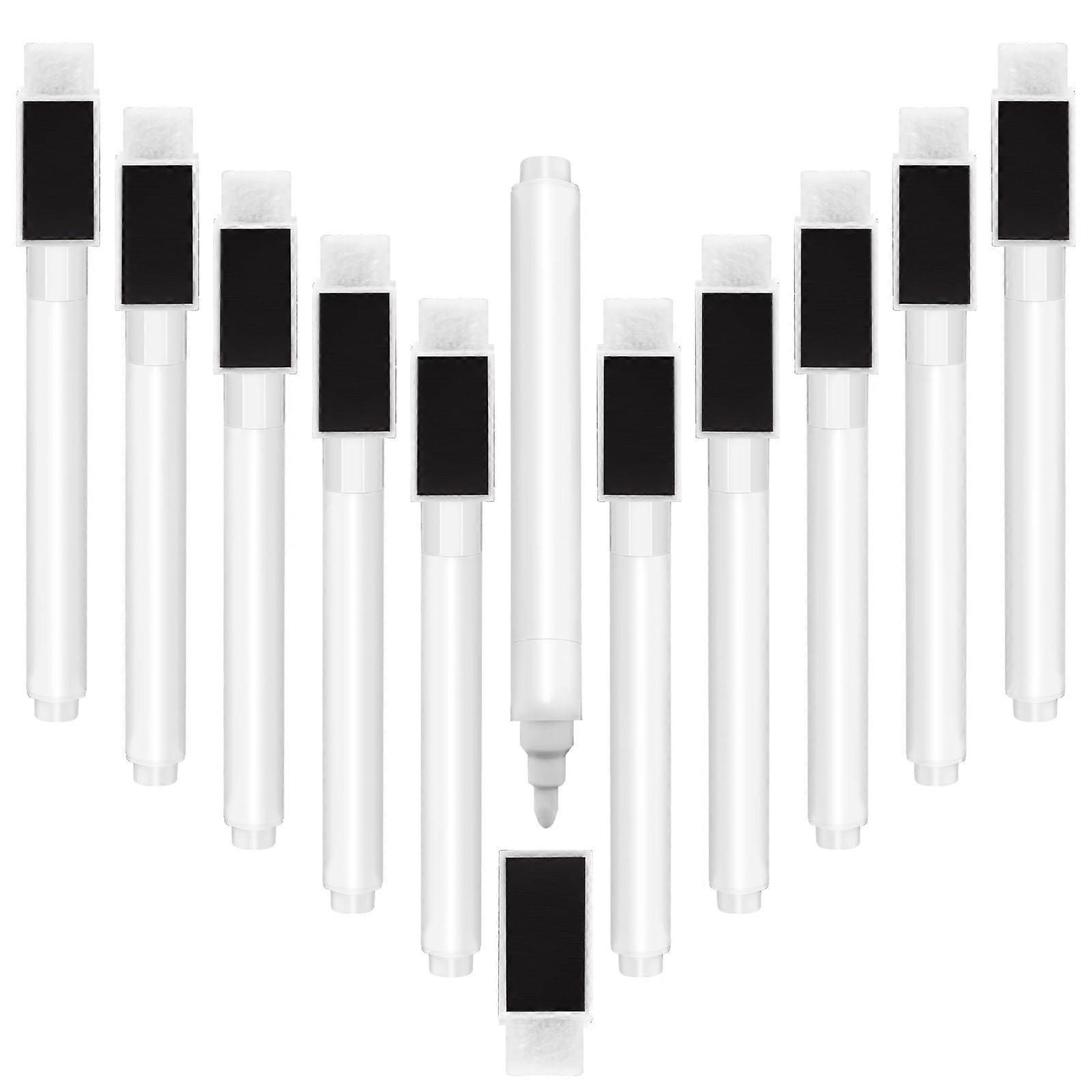 Whiteboard Markers Pack Of 10 Magnetic Markers With Eraser For Whiteboards And Memo Boards Dry Erase Pens Wipe Clean