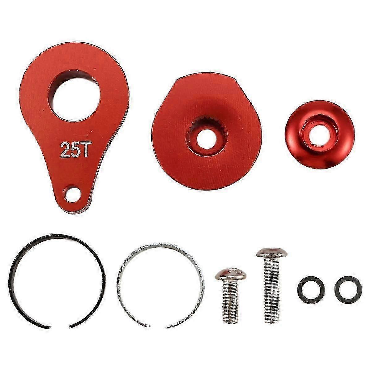 25T Lenkung Servo Arm Horn 1 Loch für RC Crawler Auto Großes Drehmoment Digital Servo Upgrade Teile Rot