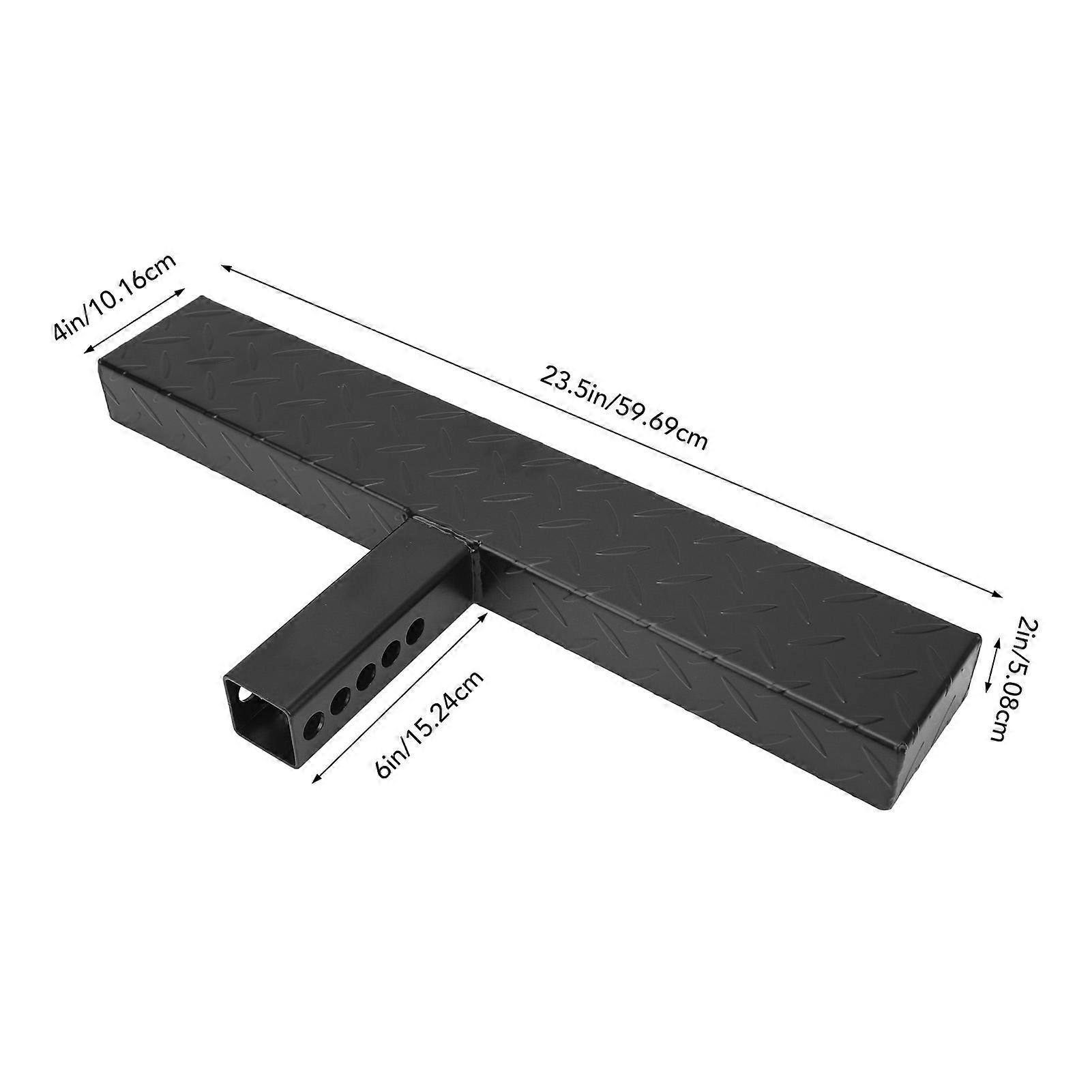 Towing Bumper Guard 220LBS Load Capacity Skidproof Maximum Load Hitch Steps for 2in Receiver Black 