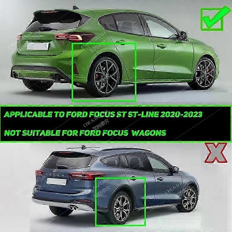 لوحات طين السيارة Splash Guard Mudguards تصميم السيارة متوافق مع فورد فوكس ST ST-LINE 2020-2023 ملحقات الحاجز الخلفي الأمامي