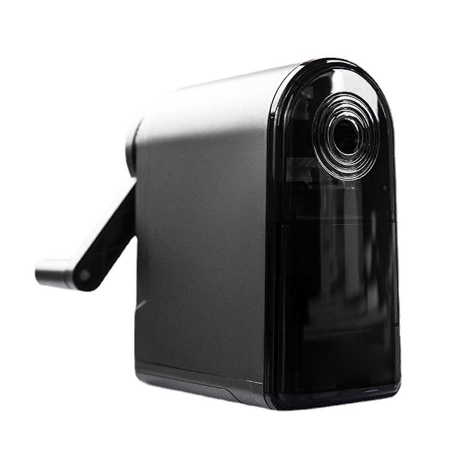 Manual Pencil Sharpener with Container, Adjustable 3-Speed Thickness for Kids and Artists, Office Supplies, Durable Car Lining