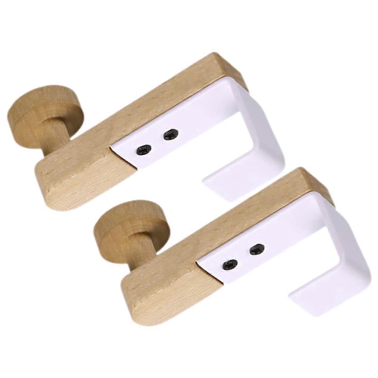 2 pieces of door hooks for clothing, hats, towels for bedroom, bathroom, or spacesaving installation.