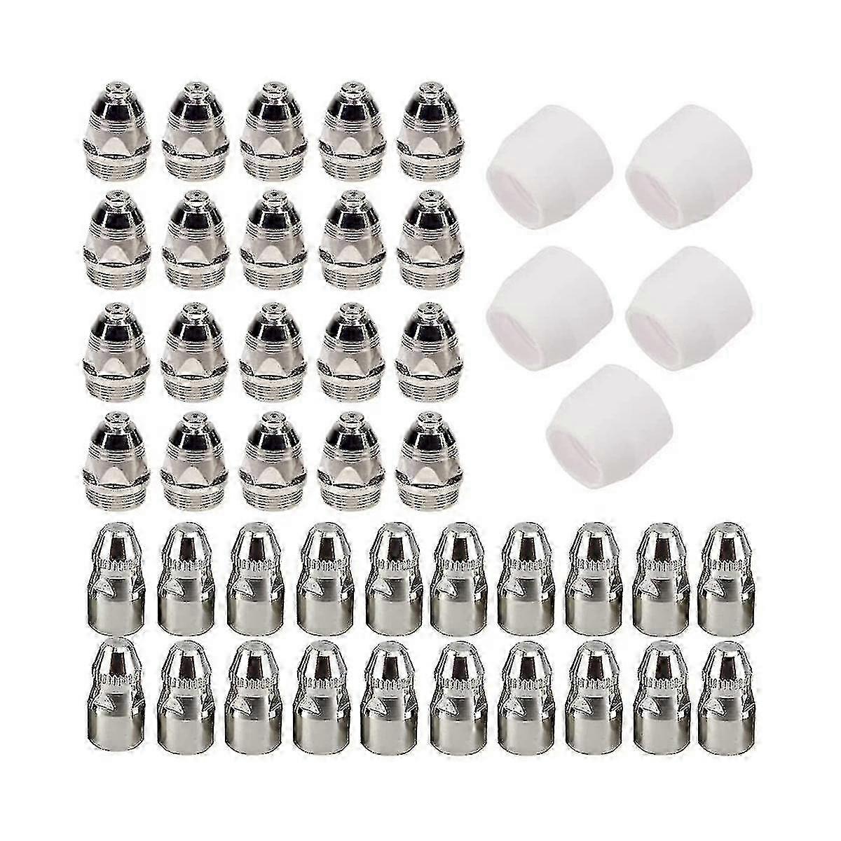 45pcs P80 Plasma Electrode Tip Nozzle for Plasma Cutting Consumables Compatible with P-80