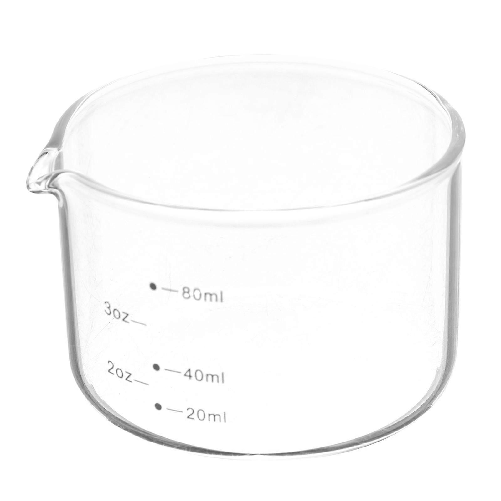Glass Espresso Measuring Cup & Coffee Milk Pitcher – Portable & Versatile for Coffee Making Supplies