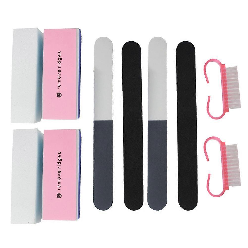 Nail Filers And Buffers Pack Nail Extensions Manicuring 10Pcs