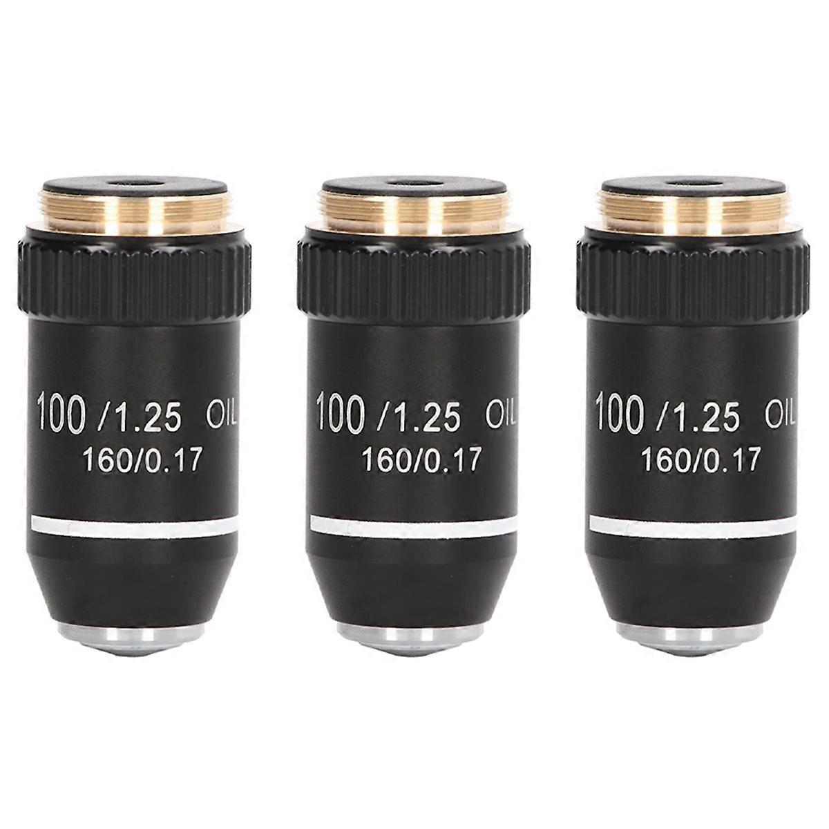 Biological Microscope Lens, 195 Achromatic Black Objective Lens