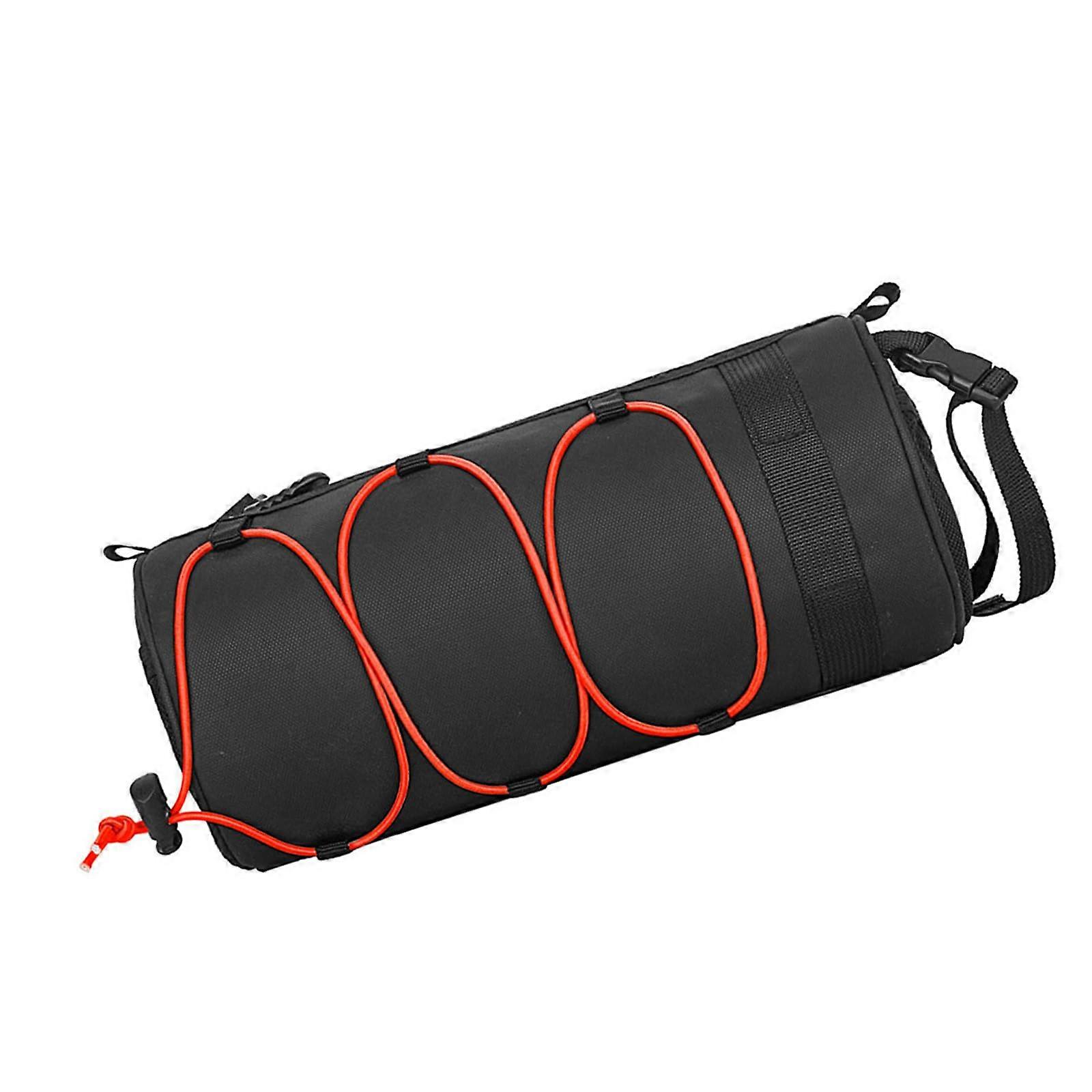 Bicycle Handlebar Bag Red | Top Tube Storage Bag for Cycling | Crossbar Frame Pouch | Shoulder Handbag Compatible with All Bikes