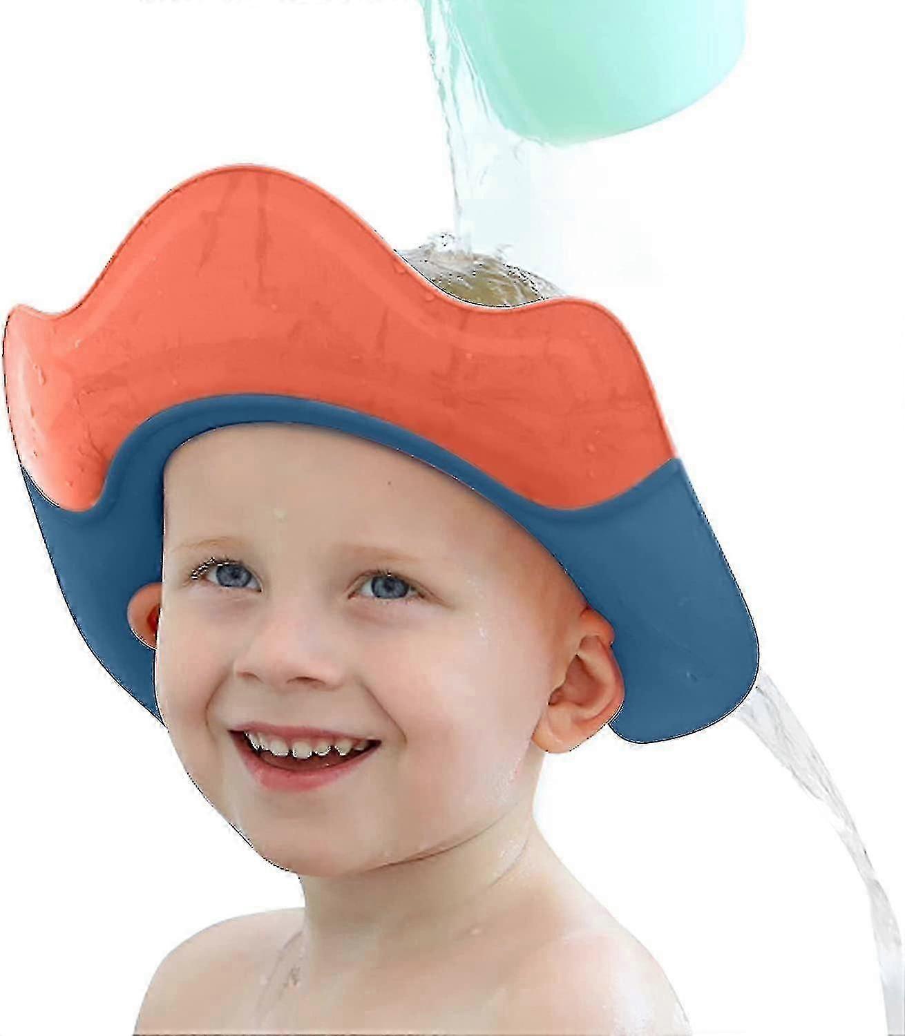 Baby Shower Cap  Adjustable Waterproof Bathing Hat for Toddlers