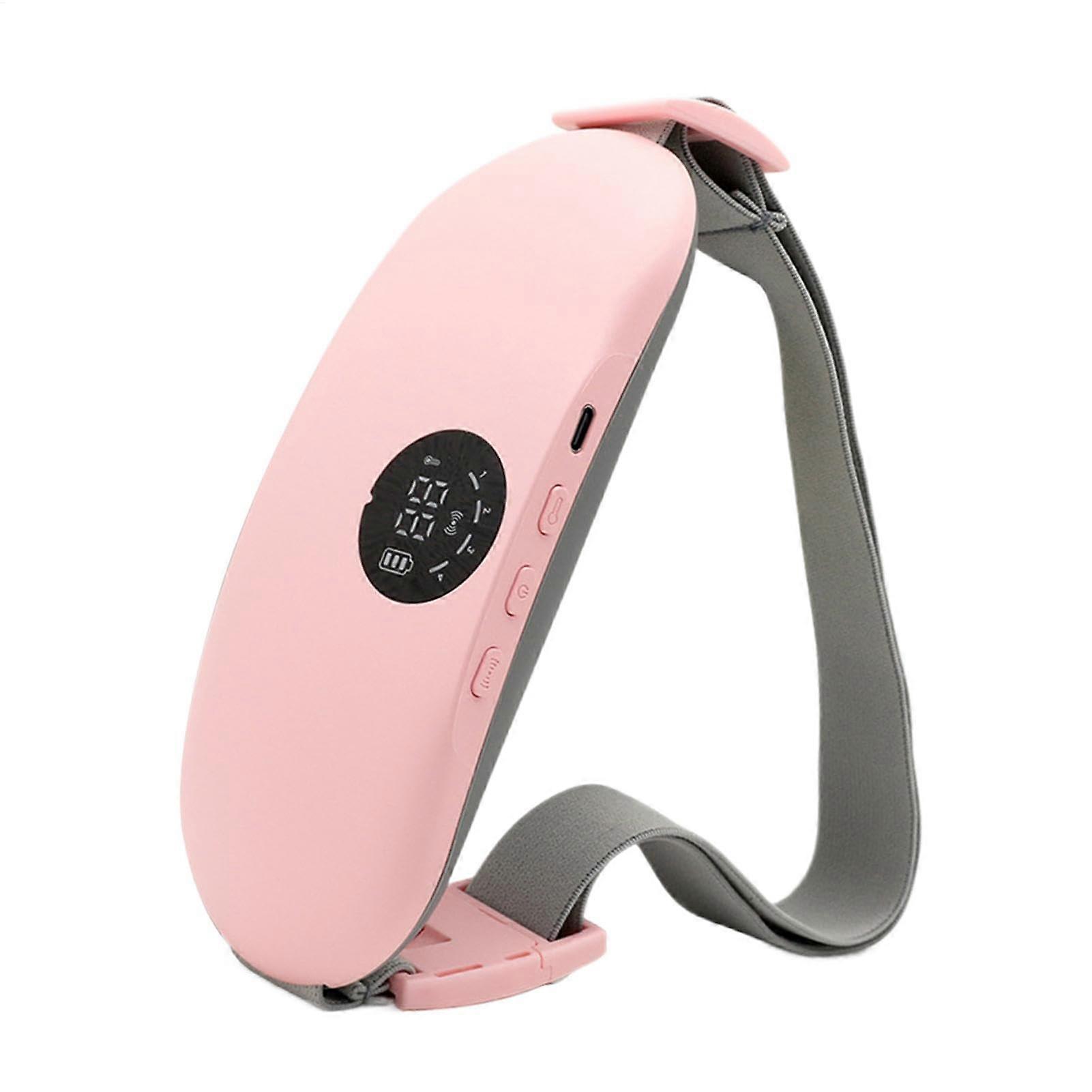 Belly heating pad, wireless, adjustable temperature, portable, comfortable, relieves discomfort, rose.