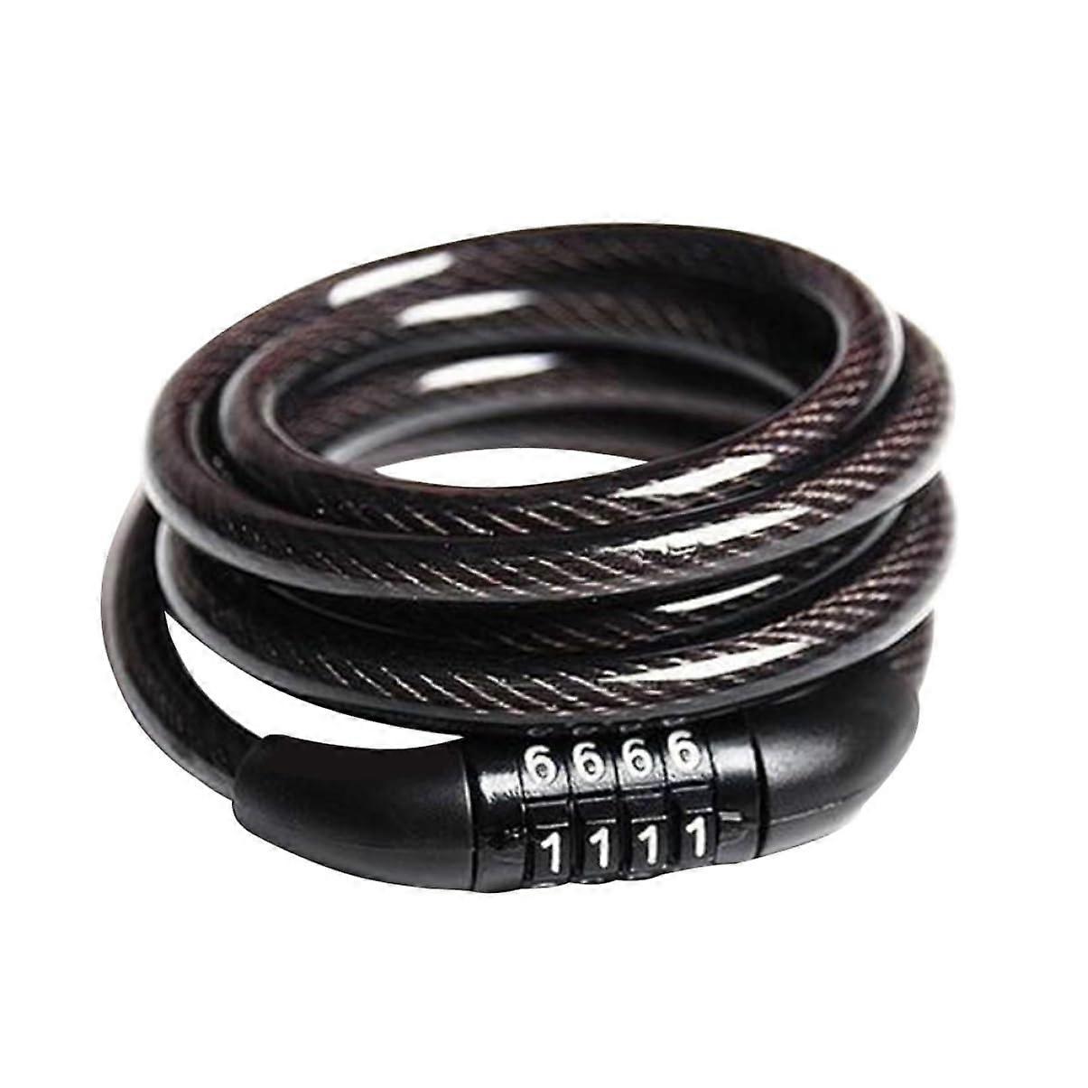 1 piece bicycle lock with 4digit code lock, safe and easy to use for cyclists, password protection for theft prevention.