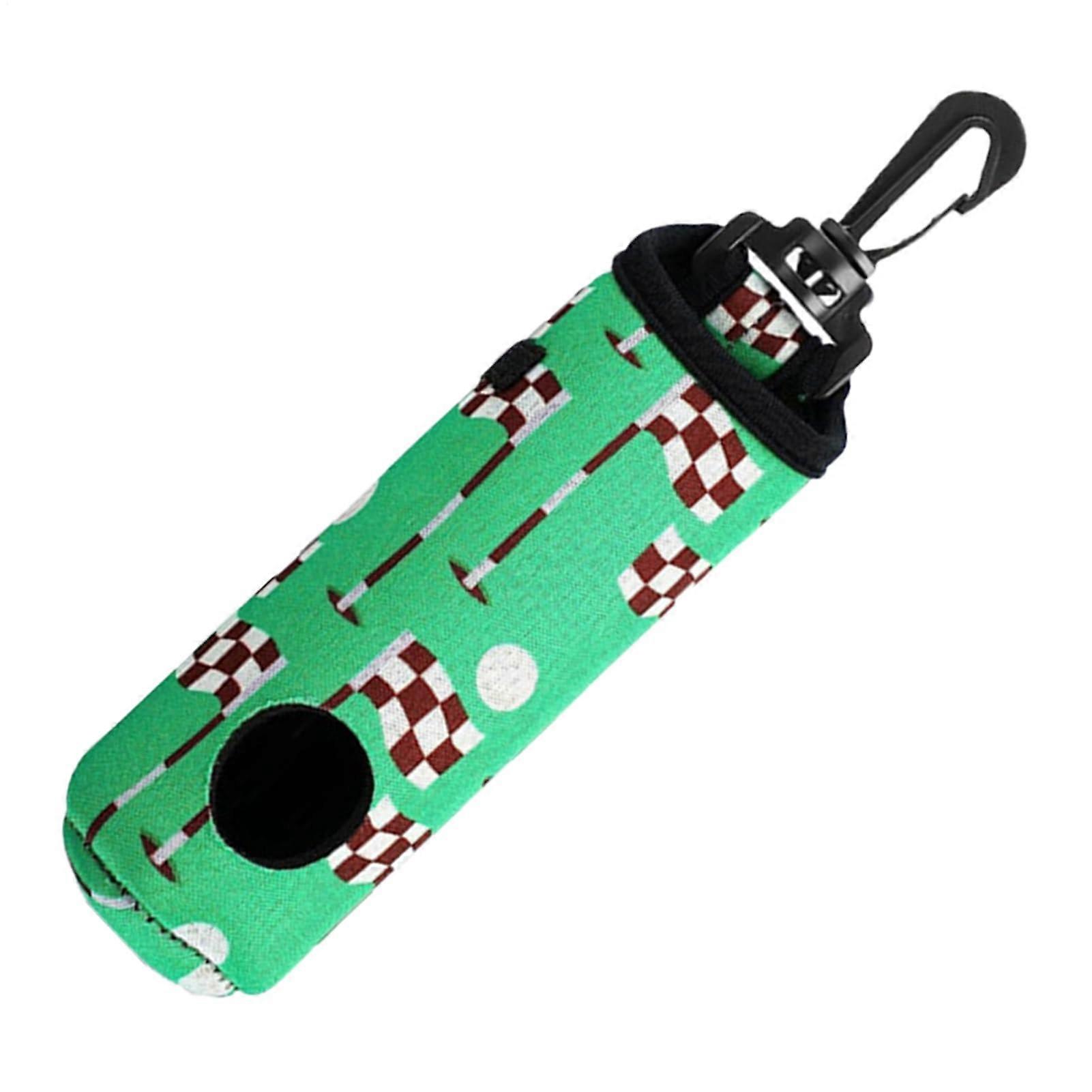 Golfballtasche Golf Tee Halter Wasserdichter Oxford Stoff 5,91 x 1,57 Zoll Grün