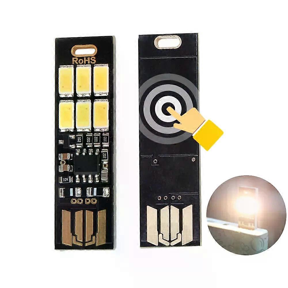 Portable Mini 5730 USB 6 LED Light 5V Touch Sensor Dimmable Night Light for Power Bank Computer Laptop Book Reading Table Lamp