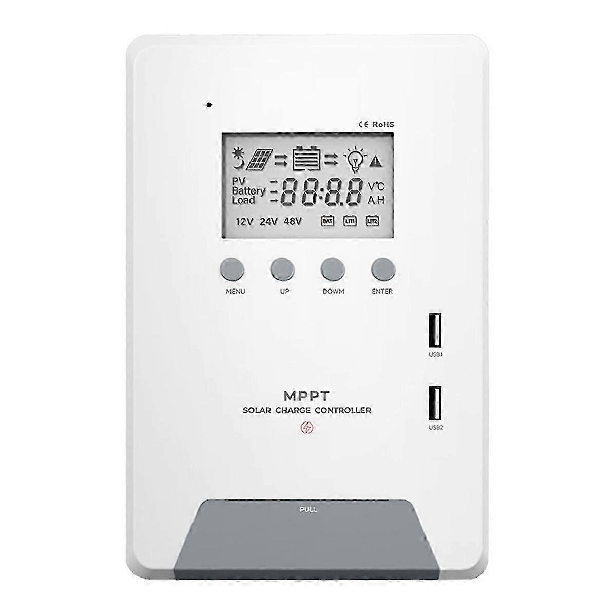 MPPT Solar Charge Controller with Display - Smart Home Solar Power Management System for Efficient Energy Use