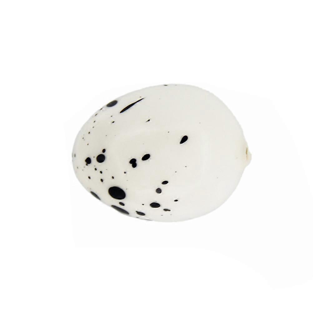 Toy Eggs Imitation Eggs Decorative Bird Egg Model Craft Enthusiasts Easter Party Favor 2x2x2.5cm White Foam 1Pcs