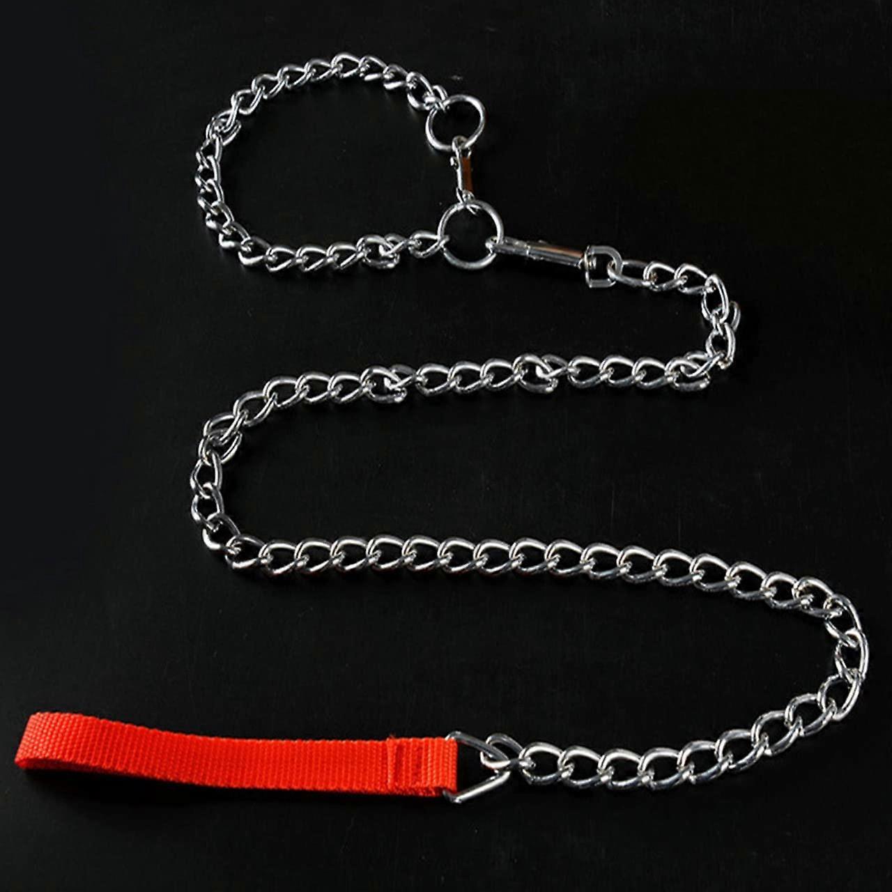 Strong Dog Chain Leash - Adjustable Metal Chain For Walking And Training, Pet Safe, Anti-Bite, Durable
