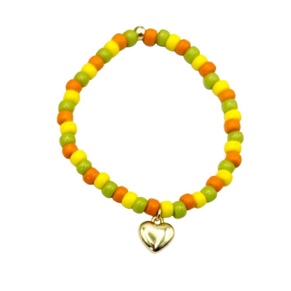 Heart Charm Children's Stretch Bracelet by Candi Co