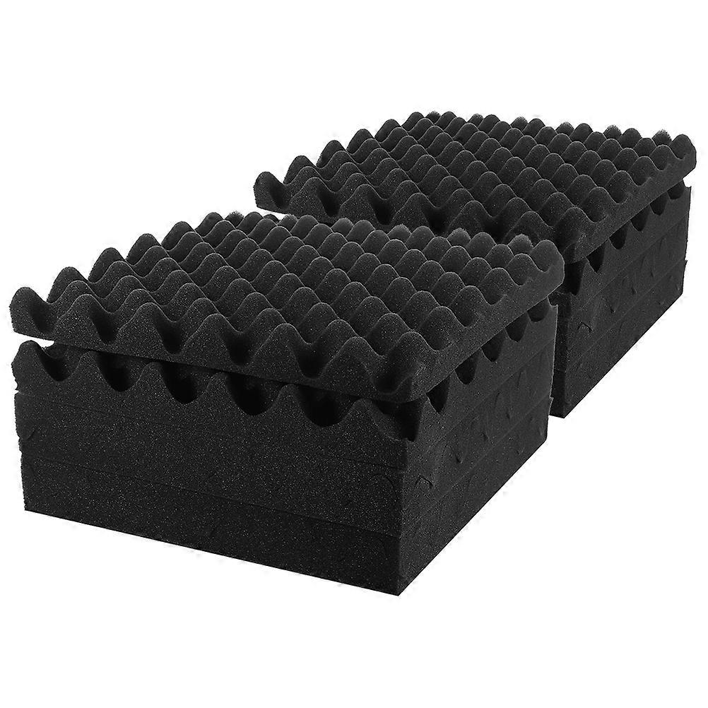12pcs High Density Acoustic Foam Panels for Sound Absorption, Noise Reduction, and Sound Clarity Enhancement – Ideal for Home, Office, and Theater
