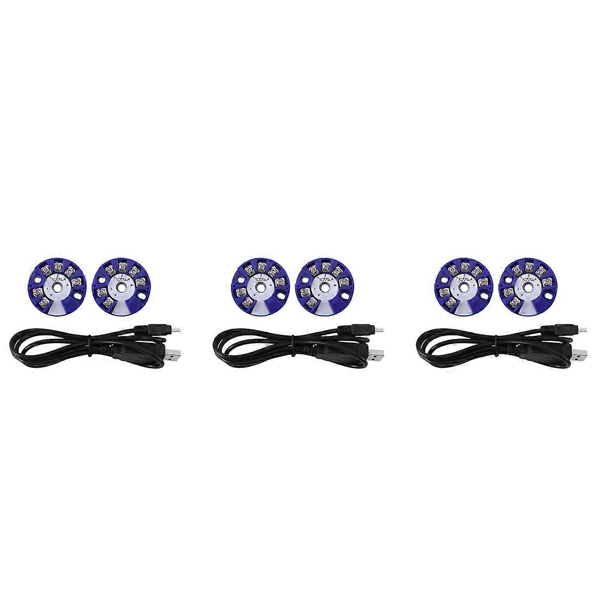 6x Programmable Thermocouple RTD PT100 to 4-20MA Converter TC RTD Input 4-20MA Output Temperature Tr