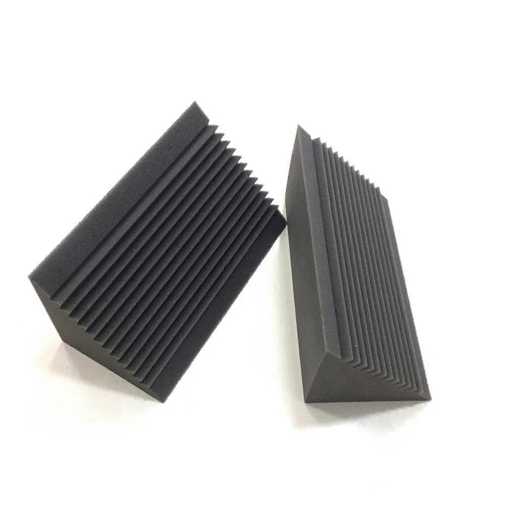 18 PCS Acoustic Foam Charcoal/Black Bass Trap Sound Absorption Studio Soundproofing Corner Wall 12 x
