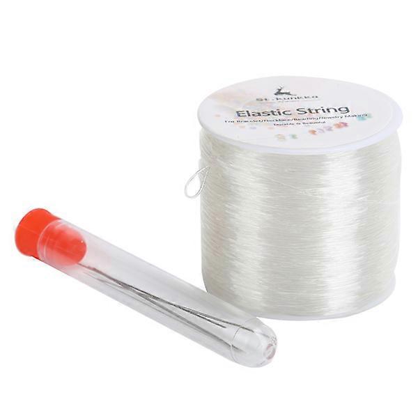 DIY Elastic Cuttable Jewelry Making Beading Thread Beading Line Transparent Fishing Thread 100m / 328.1ft1mm