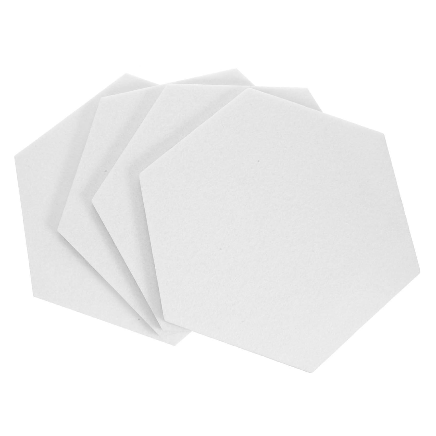 Hexagonal Felt Boards Self-Adhesive Wall Memo Board for Office and Home Use, 30x30 cm, Multi-Color Options