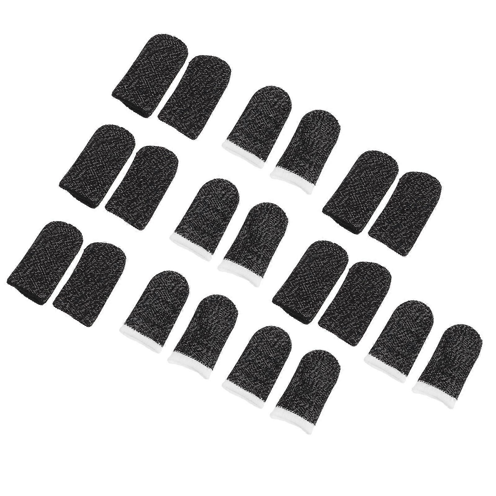 10 Pairs Sweat Resistant Finger Sleeves for Gaming – Breathable, Comfortable Design for Mobile Touchscreen Use