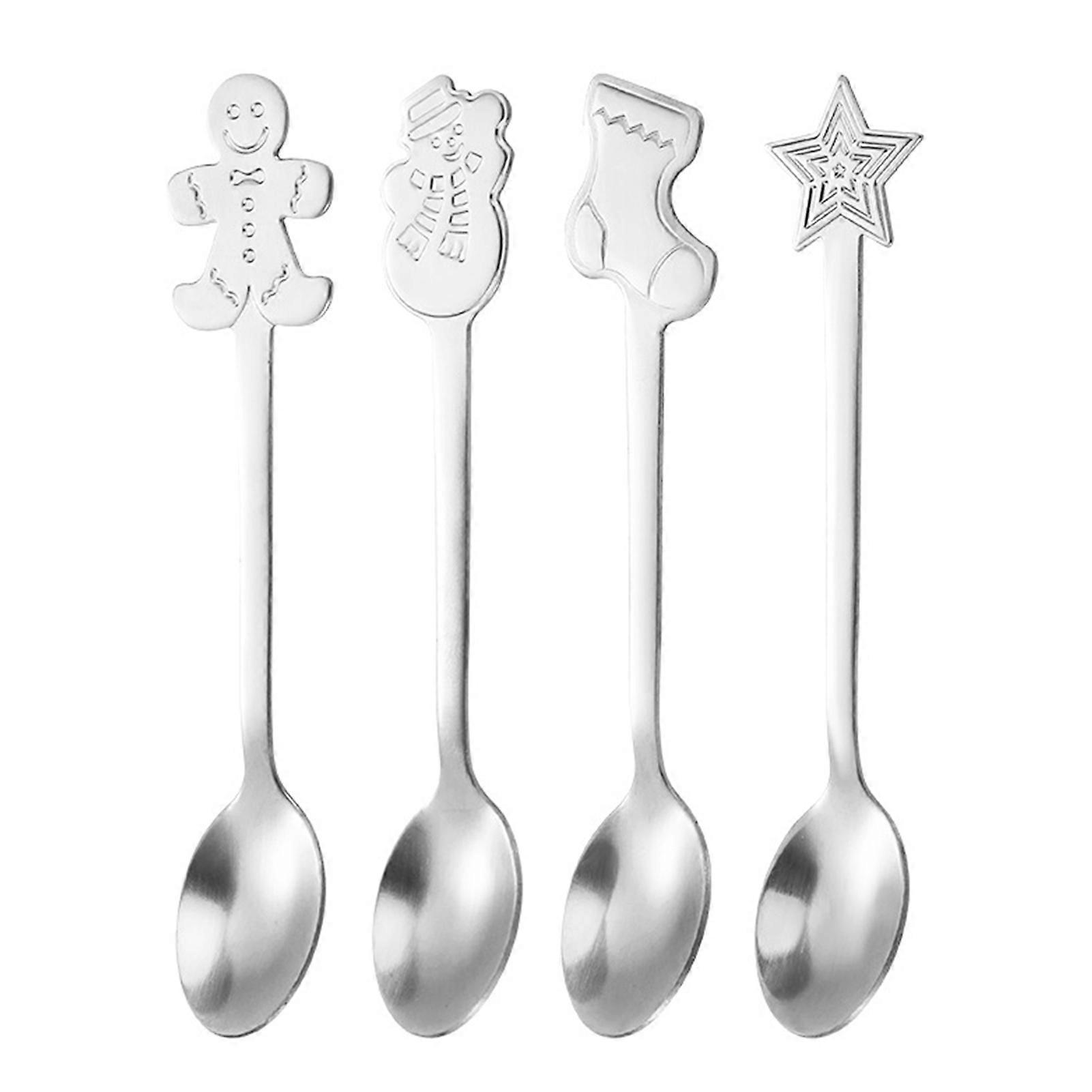 Xmas Cutlery Set for Xmas Elegant Rustproof Flatware Set Present for Friends Family