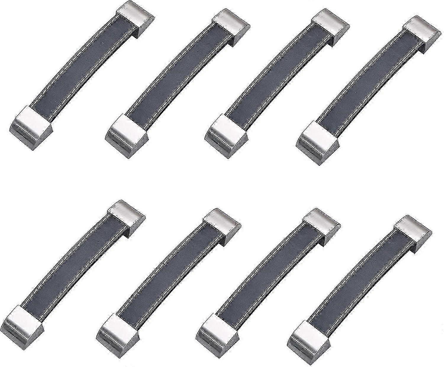 8pcs Rubber Case Strap Handle,leather Cabinet Knobs Door Handle Pull,replacement