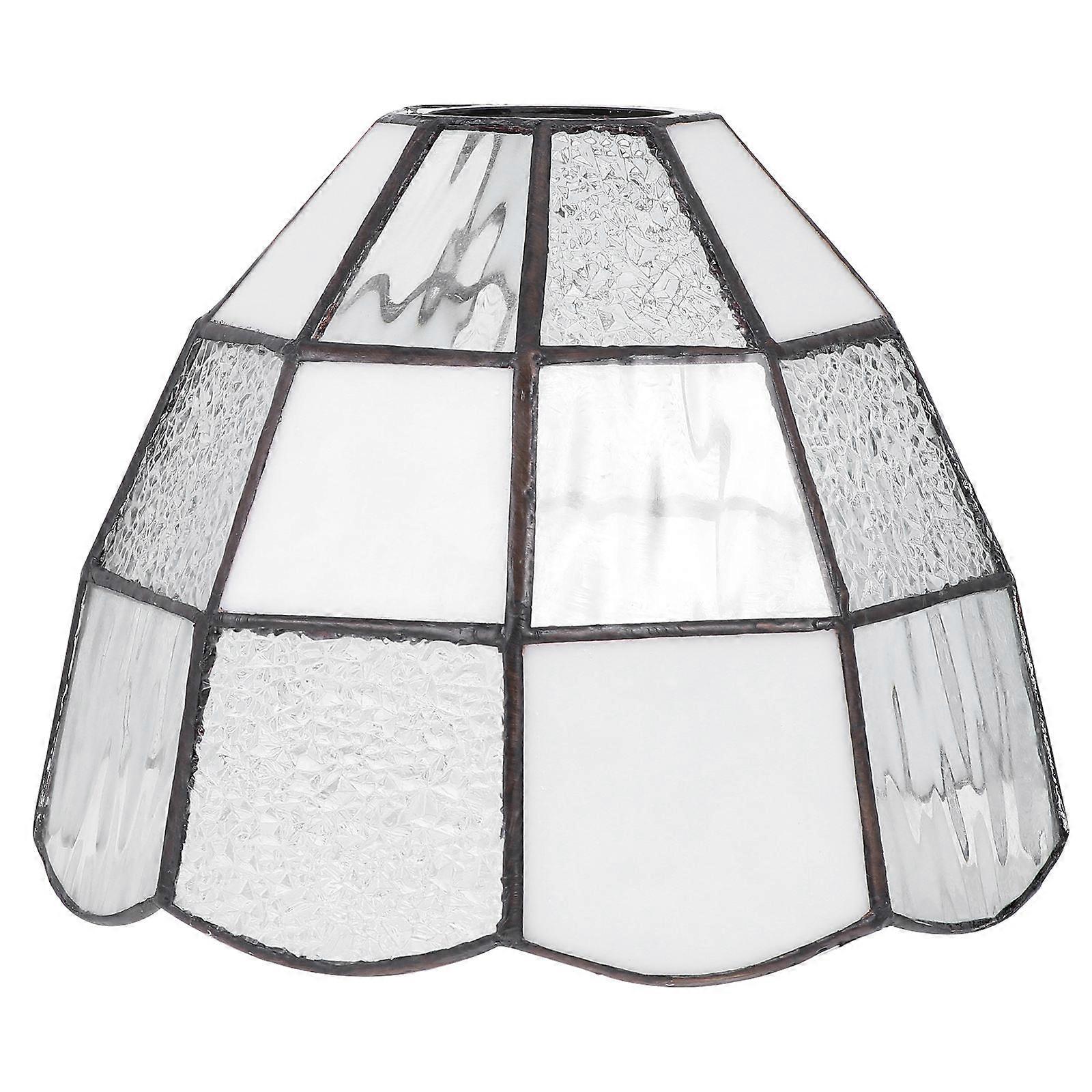 Abat-jour en verre décoratif créatif pour plafonnier, lampes de table et lampadaires - Couvercle Droplight blanc durable pour une installation facile