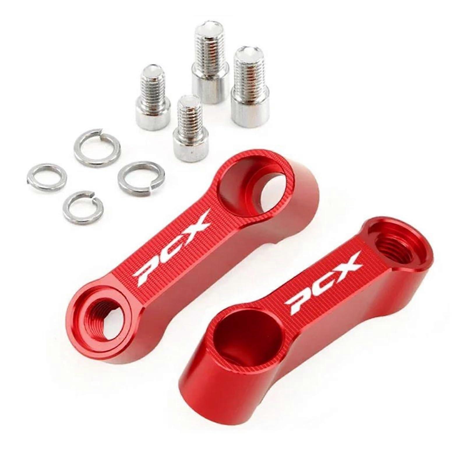 Lifting Platform for HONDA PCX125 PCX150 PCX160 Motorcycle Rear View Mirror Riser Extension Adapter Bracket Red