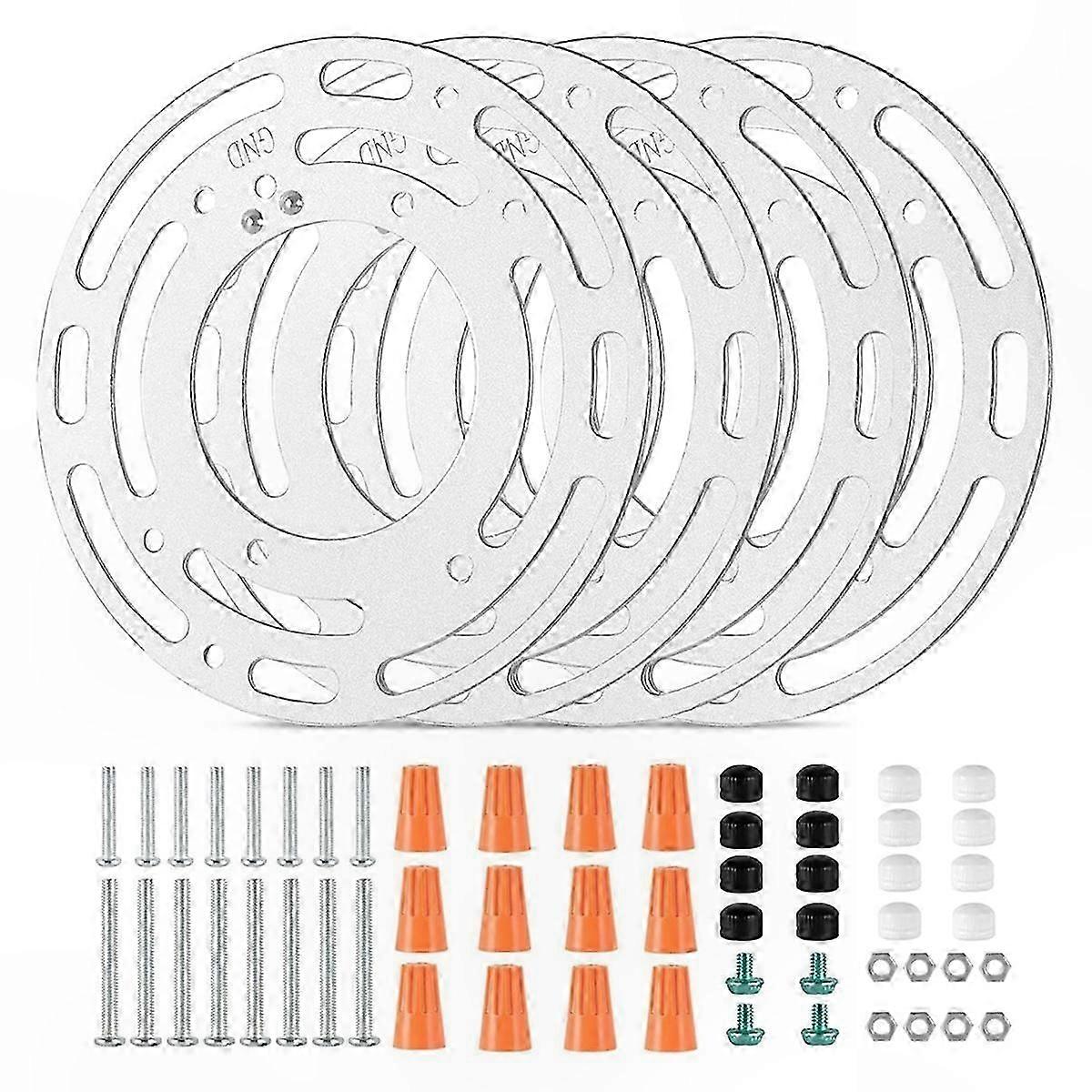 Universal Lamp Mounting Brackets 4-Pack Enhanced Design for Versatile Use
