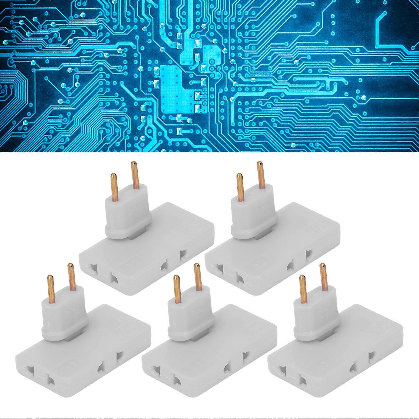 5Pcs  Socket Converter Cordless 180 Degree Extension 1 to 3  Adapter